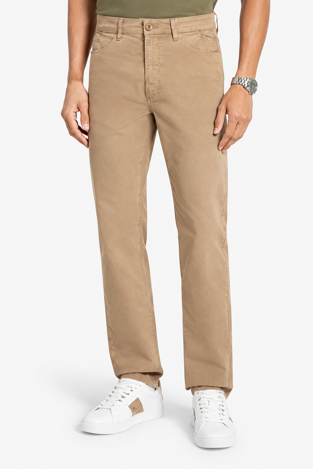 GUESS PANTALONI CASUAL BEIGE