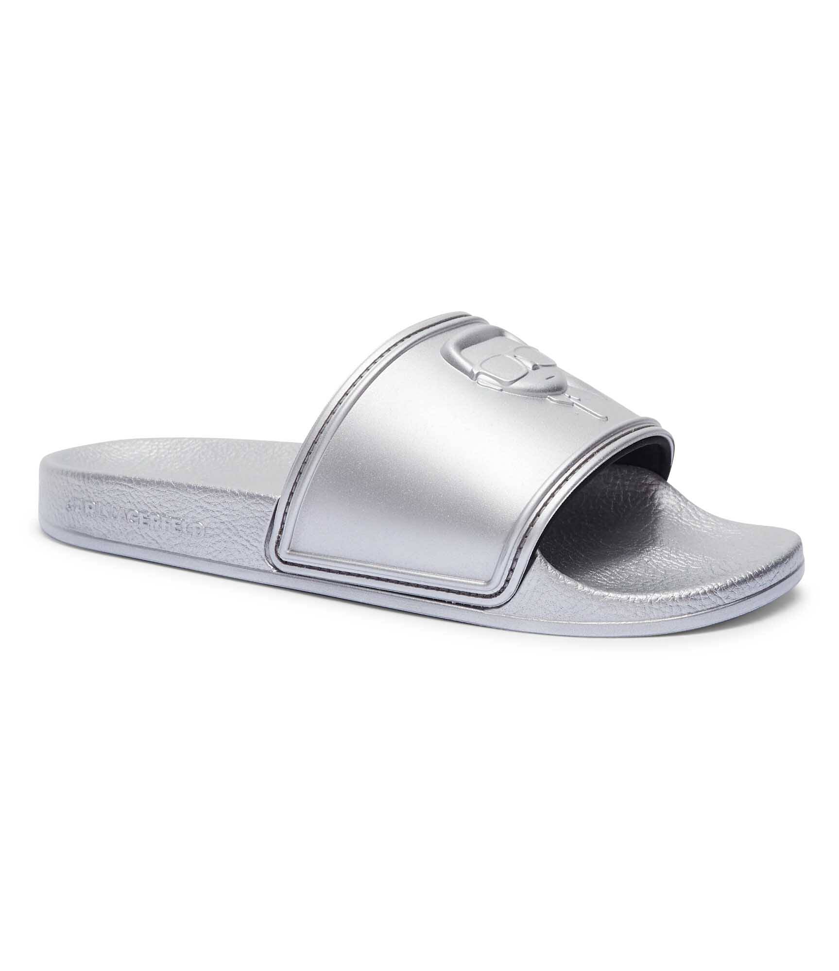 KARL LAGERFELD Şlapi Kondo 2.0 silver