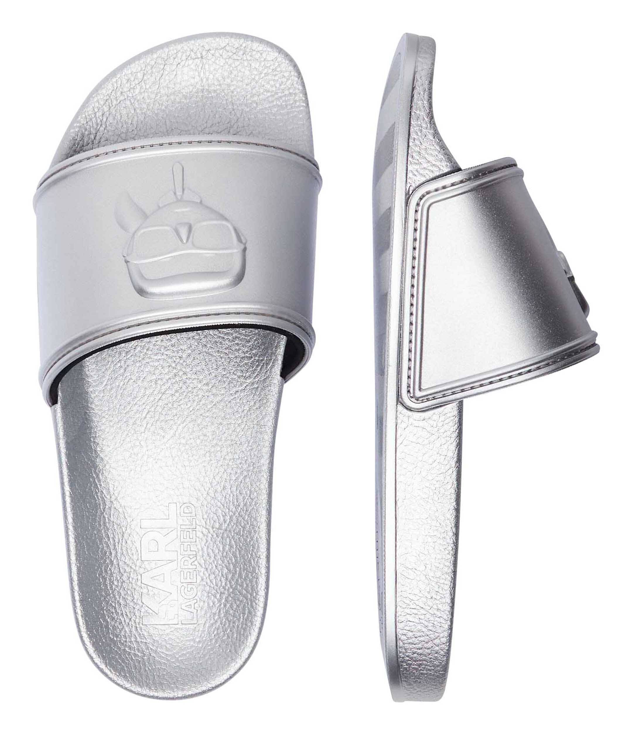 KARL LAGERFELD Şlapi Kondo 2.0 silver
