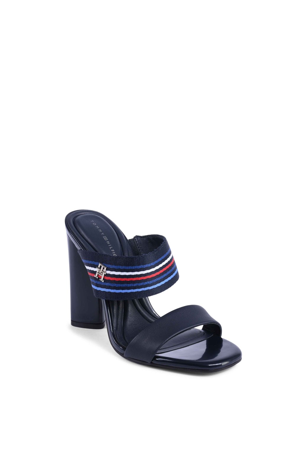 TOMMY HILFIGER SANDALE navy cu toc