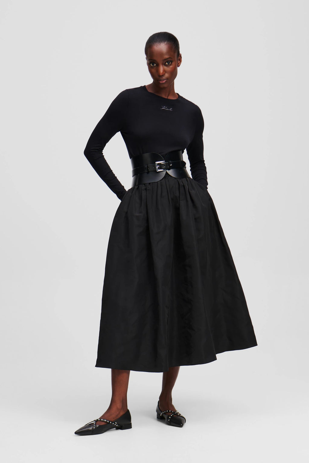 KARL LAGERFELD JEANS BLUZA CU MANECA LUNGA