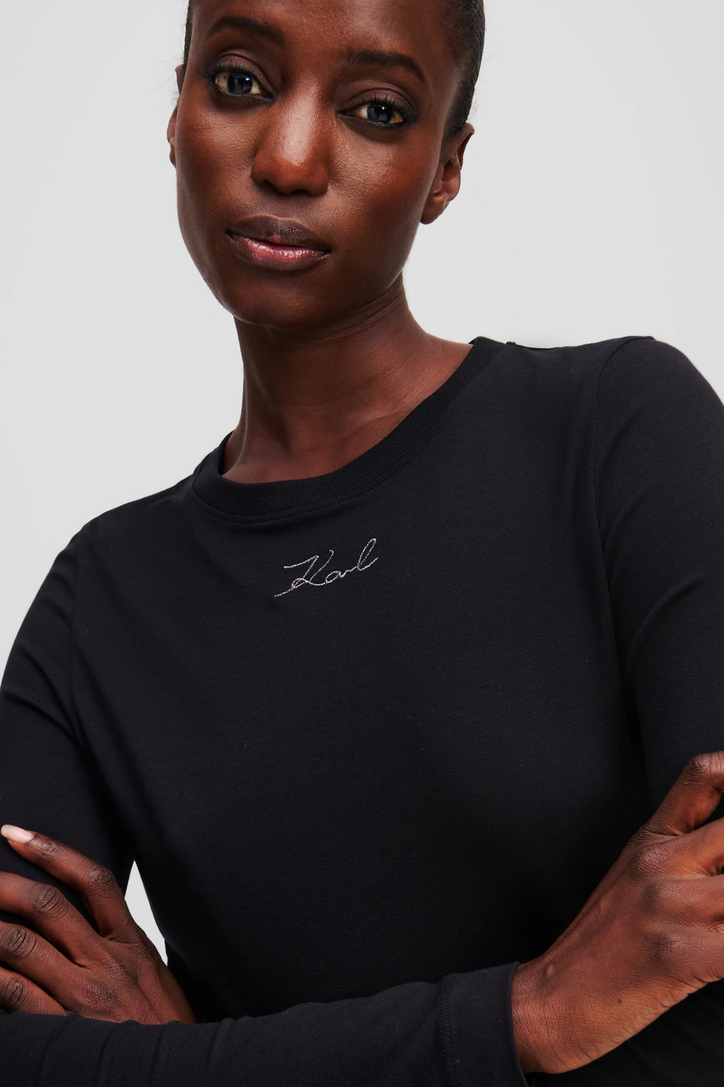 KARL LAGERFELD JEANS BLUZA CU MANECA LUNGA