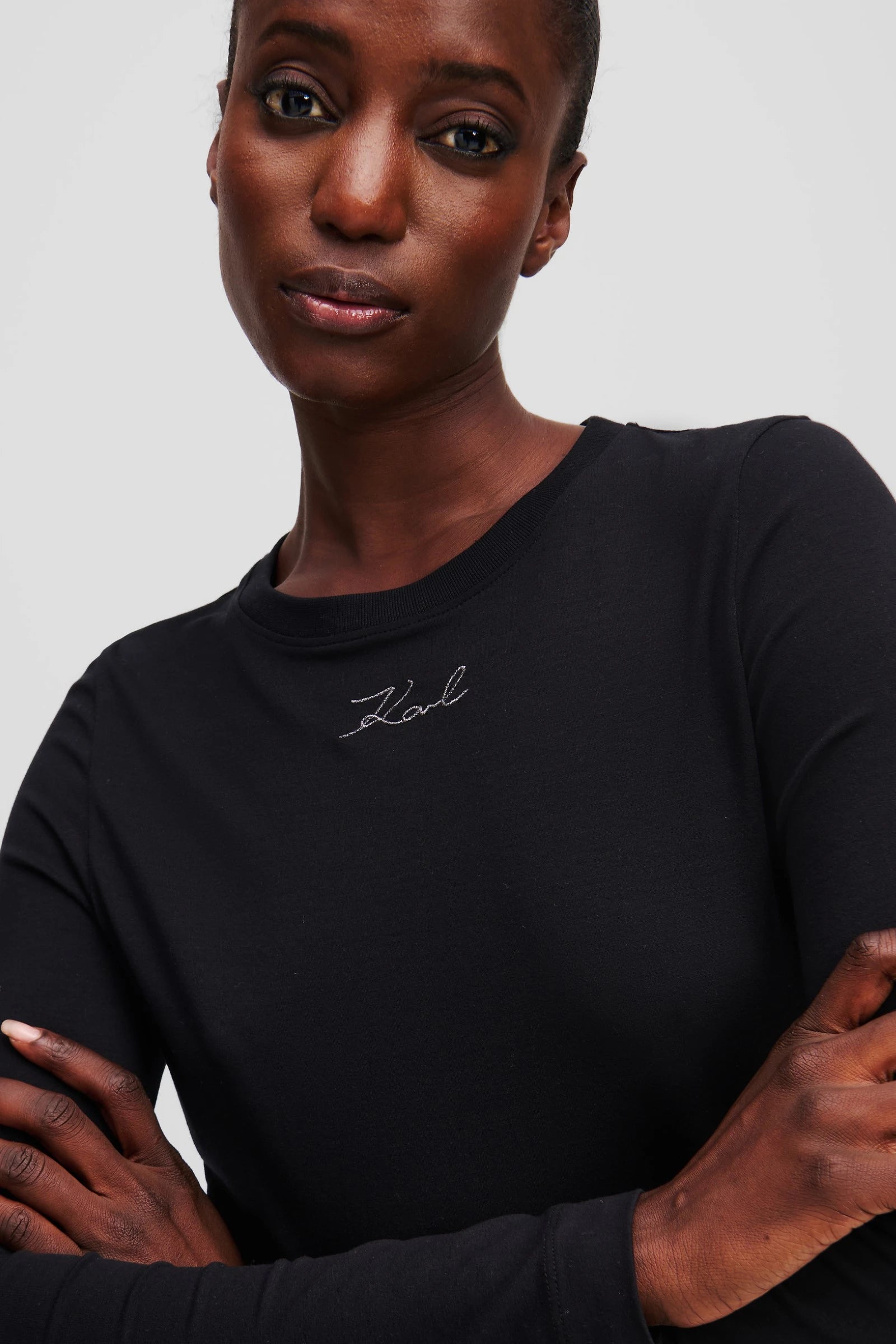 KARL LAGERFELD JEANS BLUZA CU MANECA LUNGA