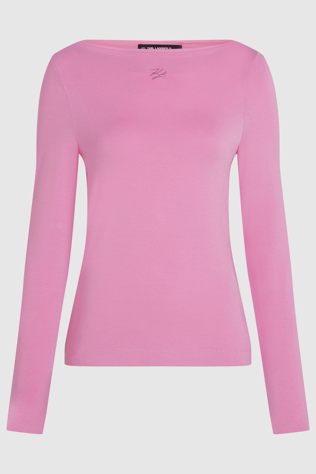 KARL LAGERFELD JEANS BLUZA ROZ CU MANECA LUNGA