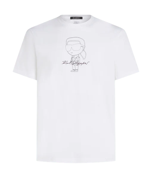 KARL LAGERFELD TRICOU BIG IKON WHITE